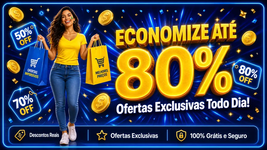 Economize até 80% — Ofertas Exclusivas Todo Dia